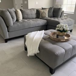 Beautiful Sofa & Chaise & Ottoman 
