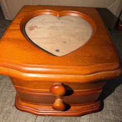 Wooden Music And Jewelry Box