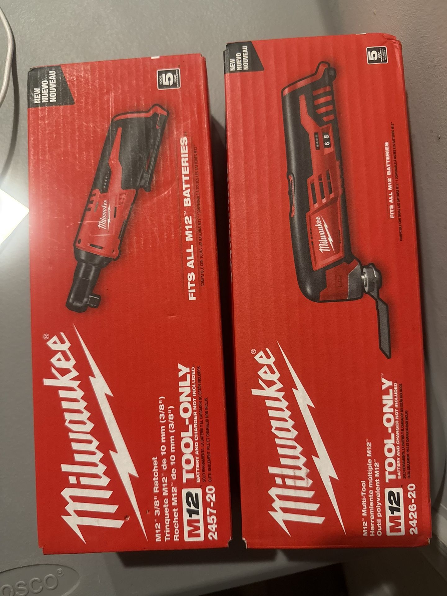 Milwaukee M12 Power Tools No Batteries