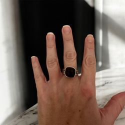 Sterling Silver Smoky Quartz Ring