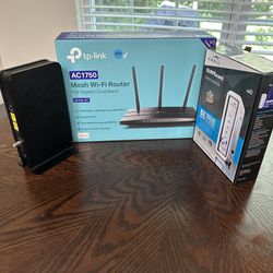 2 Cable Modem & One Wi-fi Router 