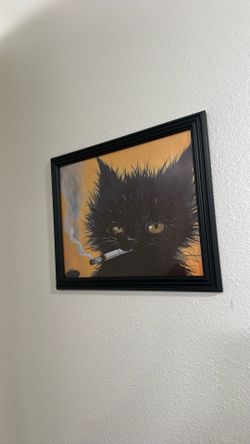 Black Cat Bathroom Pic