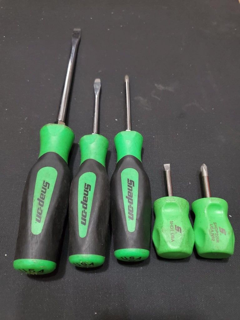 Snap➖On usa tools🔎 5pc instinct soft grip conbination screwdriver!✅