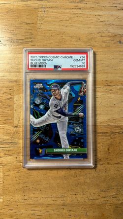 2025 Topps Cosmic Chrome (Blue Moon) Baseball Card#56 Shohei Ohtani PSA 10 ( GEM MT) 97/99