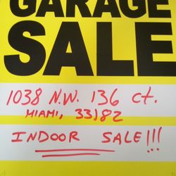 Friday 3/20.... Indoor Garage Estate Sale!!!