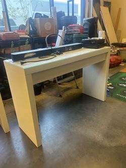 White desk