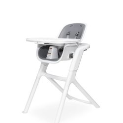 New 4moms Connect High Chair with Tray - White/Grey