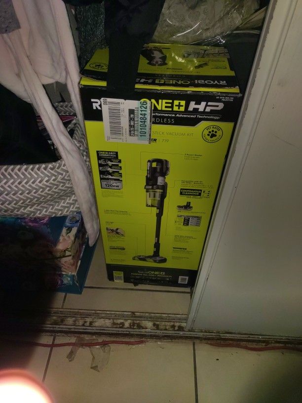 Brand-new Ryobi One+ HP 18V Advanced Cordless Stick Vacuum