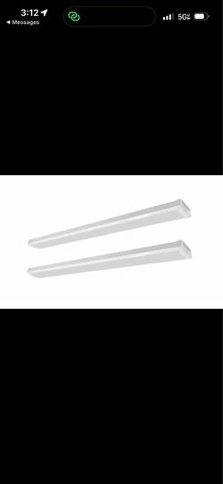 Westinghouse 2-Pack 4-ft 4000 Lumens Integrated LED White Wraparound Light 4000K