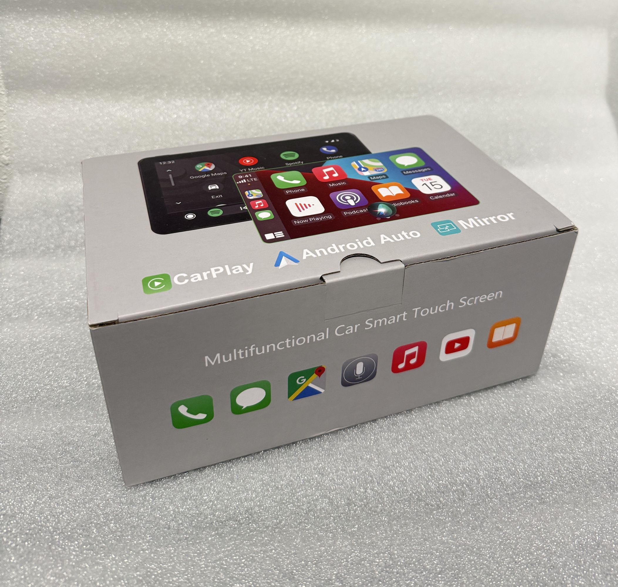 Brand New 9" Wireless CarPlay Screen for Car, Apple CarPlay & Android Auto Receiver with 1080P Backup Camera, HD Touchscreen, Bluetooth, GPS, Voice Co