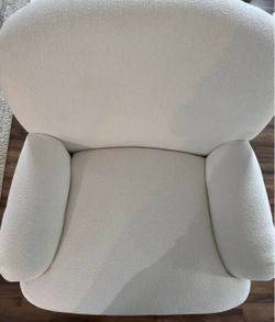 Better Homes & Gardens Cozy White Accent Chair by Dave & Jenny Marrs.