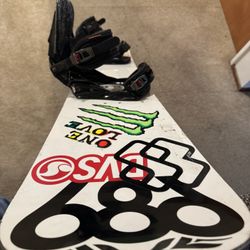 Options 159 Snowboard With Burton k2 Bindings  $100