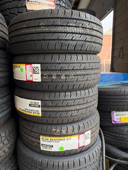 185/55/15 Dunlop 4 new tires installed and balanced