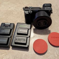 A6400 Plus Kit Lens 16-50mm & 4 Batteries