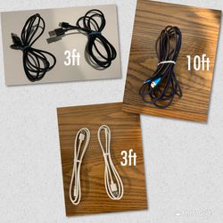 5 Lightning iPhone Charger Cables 3ft/10ft