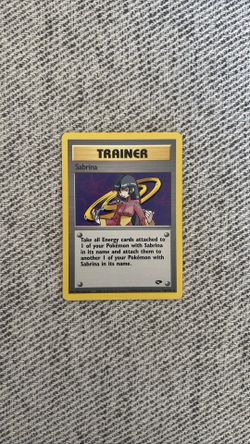 Sabrina 110/132 non holo Pokemon card