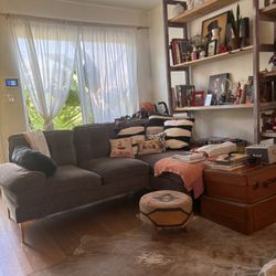 Sectional Couch, Gray 