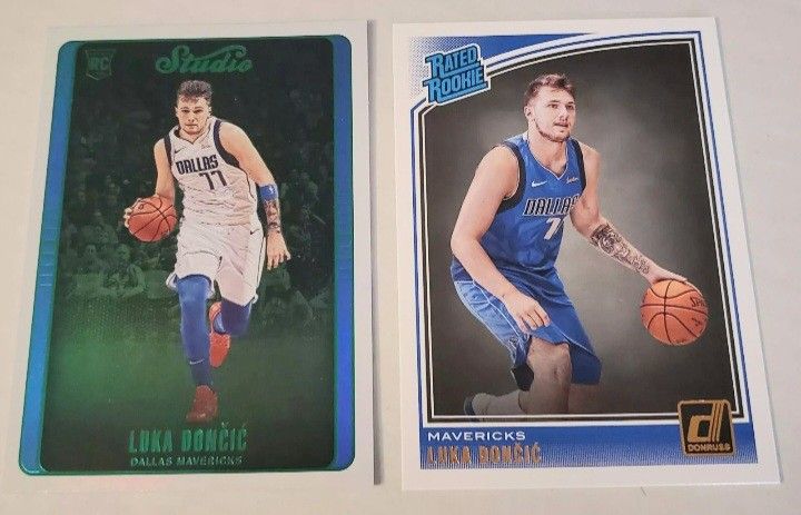 Really Nice Pair Of Luka Doncic Rookies In Mint Condition...
