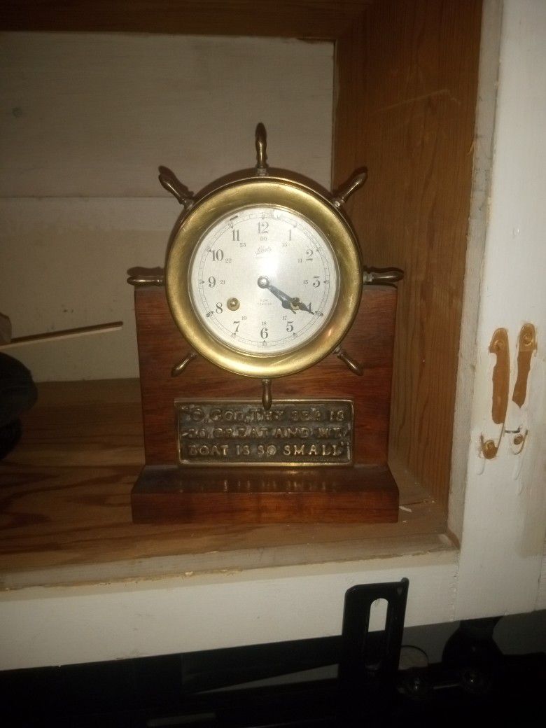 Schatz Ship Bell Clock 8 Day 7 Jewel 
