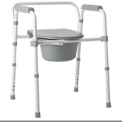 Med line 3-in-1 Folding Steel Commode 350b Capacity