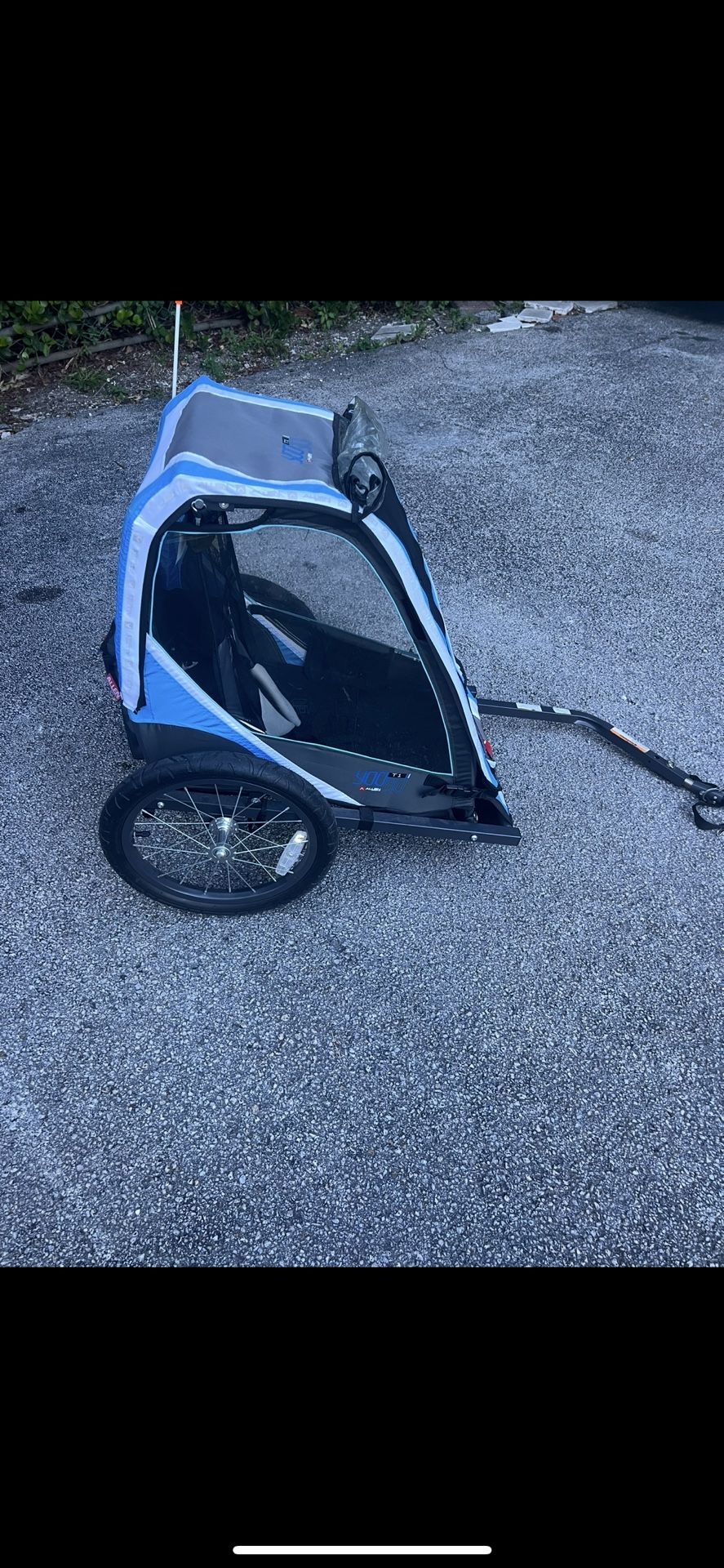 ALLEN 1 child or Pet Bicycle trailer LIGHTWEIGHT ALUMINUM frame $80 LIKE NEW GARAGE KEPT (MSRP $189 AMZON)