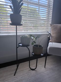 3 Tier Black modern metal plant stand
