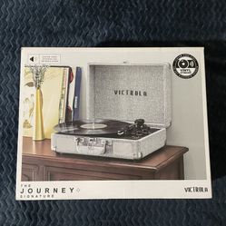 Victrola Journey+ Signature Bluetooth Suitcase Record Player, Built-in Speakers