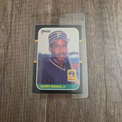 Barry Bonds Rookie Don russ Baseball Card 