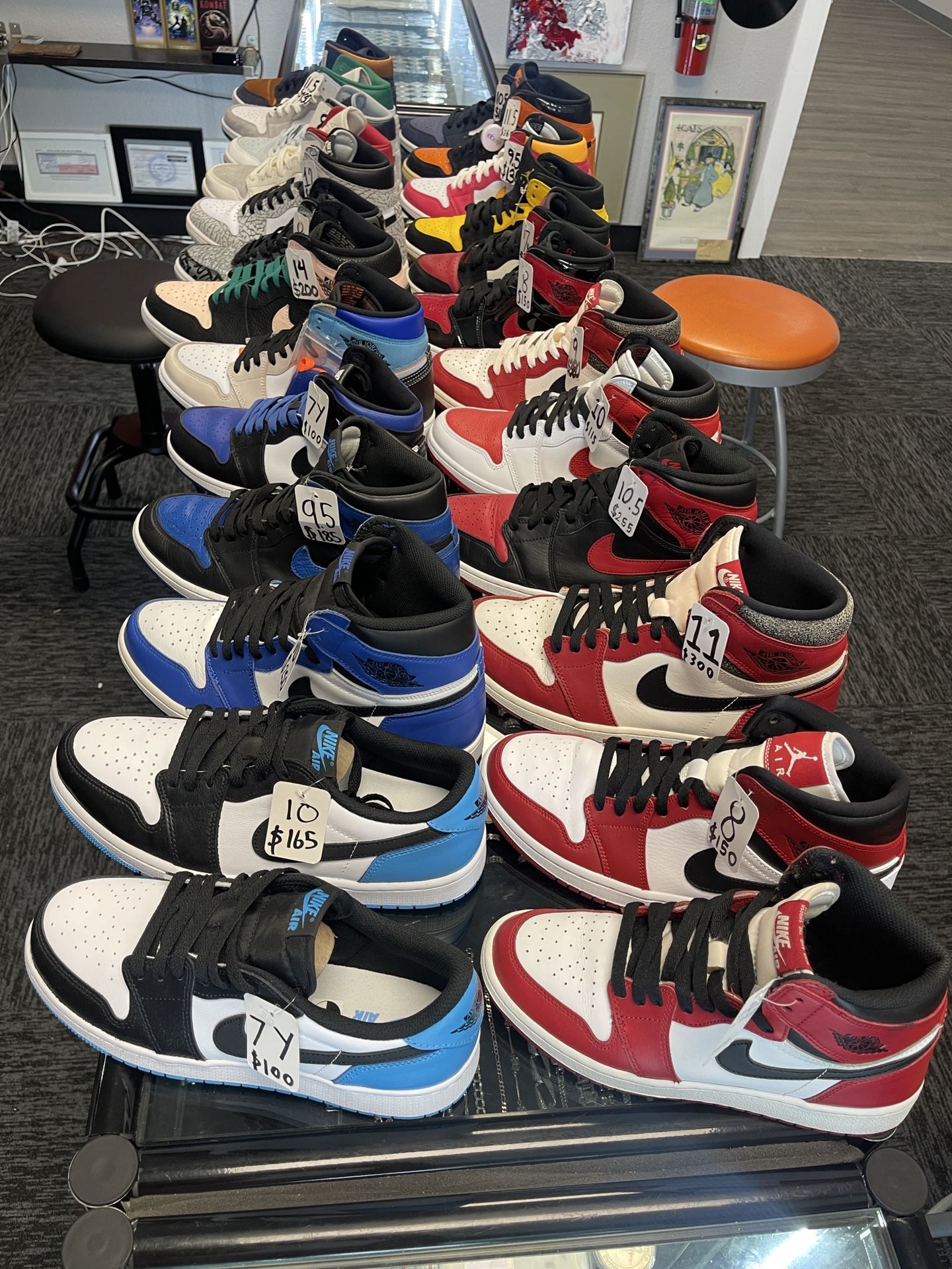 Nike Air Jordan Lost And Found Patent Bred Game Royal Shattered