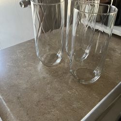 5 vasos de vidrio