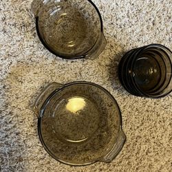 Vintage L’Ovenware Custard Cups (x8) And Mini Casserole (x2)