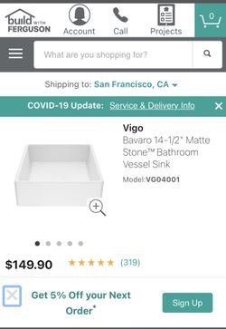 2 Vigo vessel bavaro composite sinks (Double Vanity)