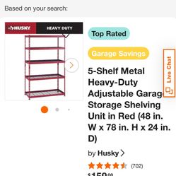 utility rack shelf storage garage great shape needs a small wash. $65