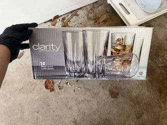 Clarity by Home Essentials 10-Piece Cooler Glass Set