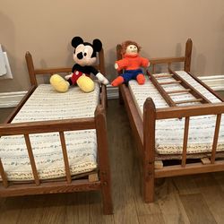 Antique doll bunk beds