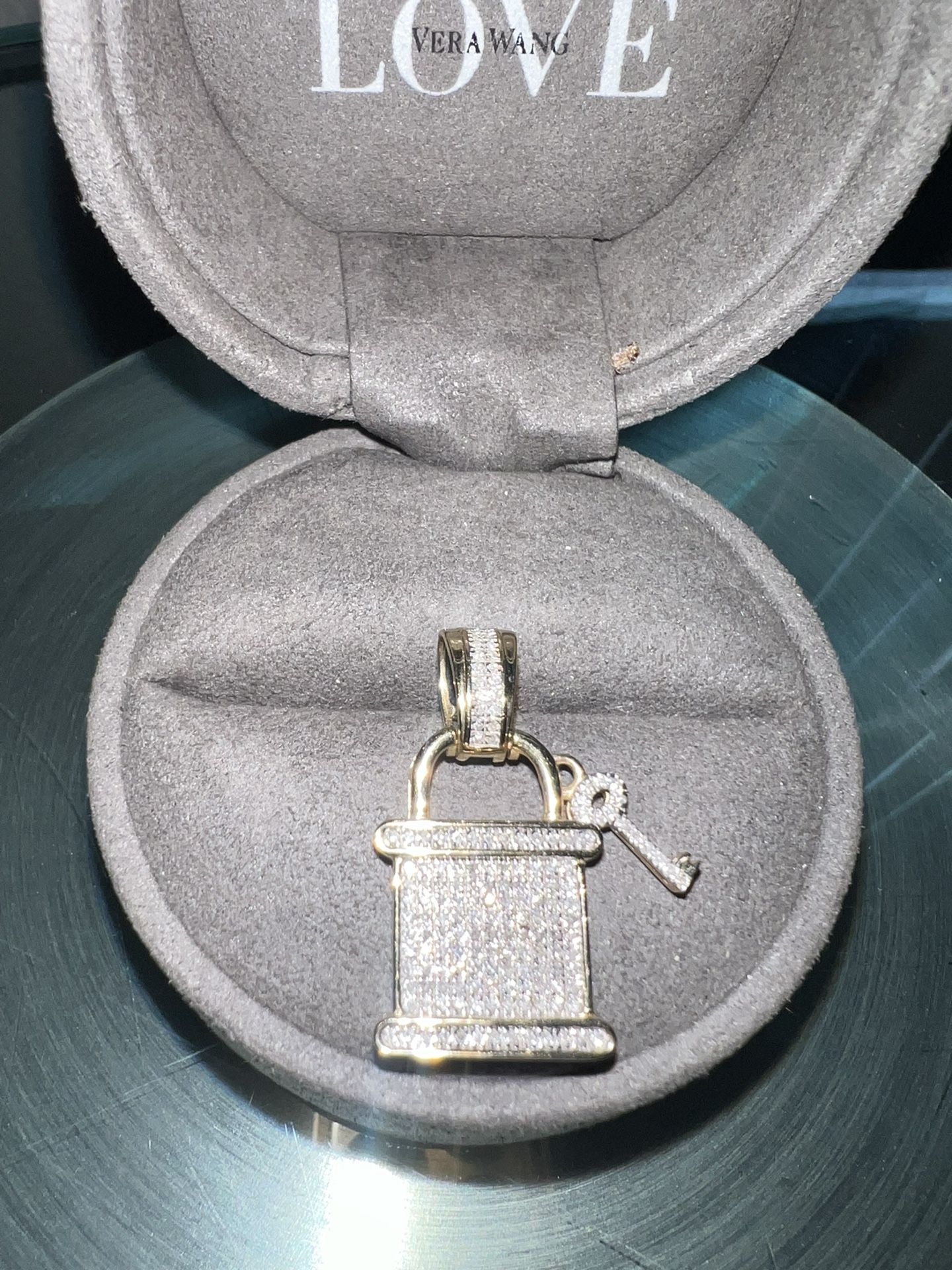 10k Gold Diamond Locket Pendant