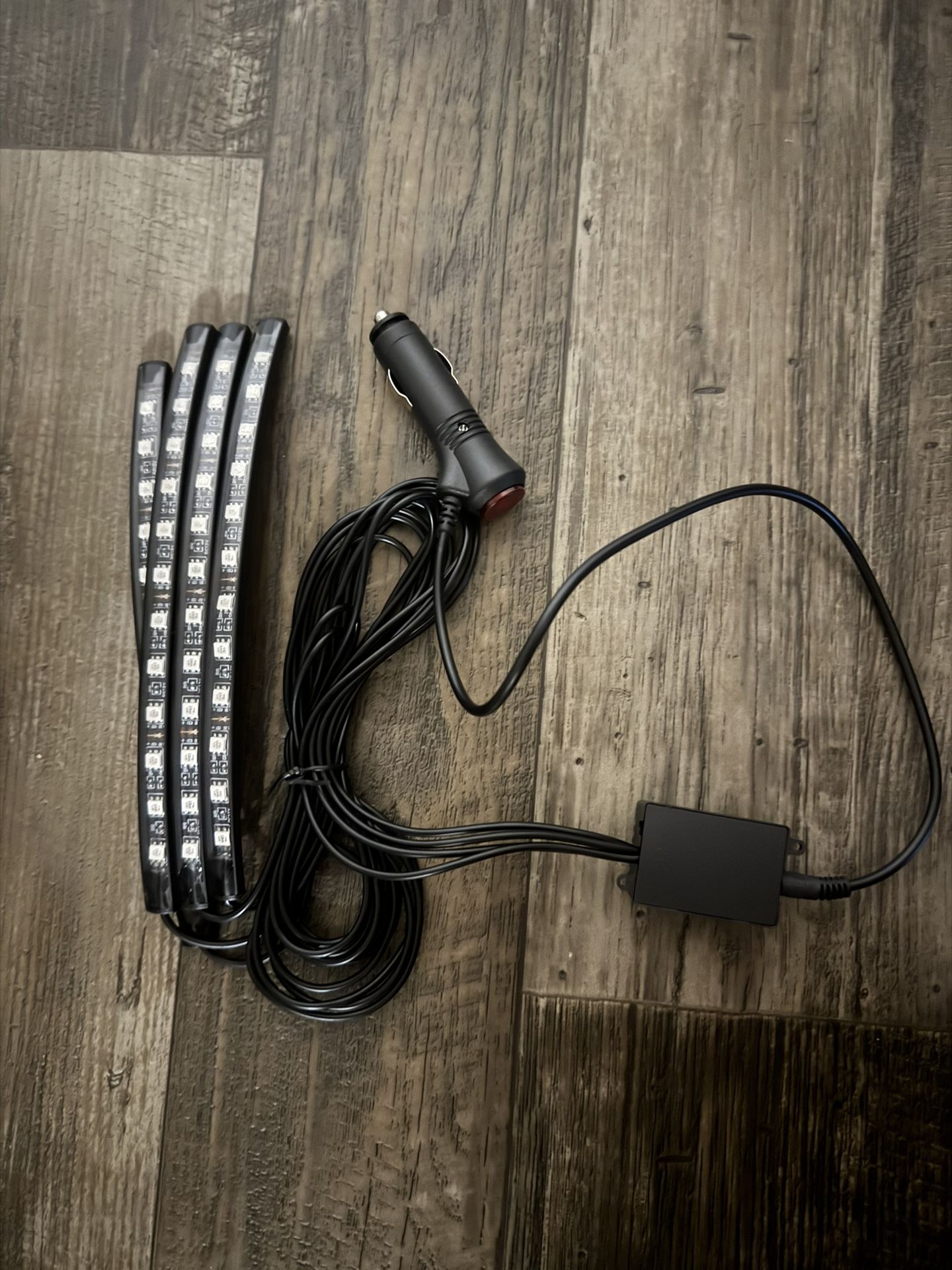LED Car Interior Ambient Foot Light Strip Neon Lighting Backlight Kit W/ USB Remote App Music Contro