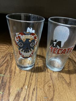Tecate glass Cups 