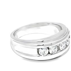 Elegant Diamond Ring 14K White Gold 1.00 ctw Diamond