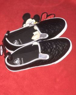 Disney Mickey Mouse Icon Slip On Shoe Women Size 8 New 