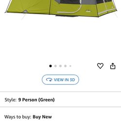 Core 9 Person Instant Tent