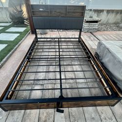 Queen Size Bed Frame With Storage 