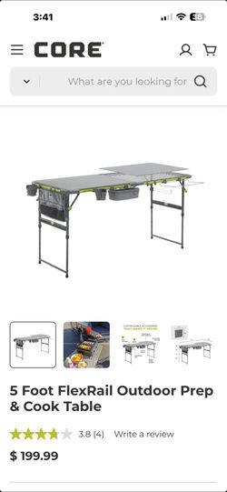 5  Foot FlexRail Outdoor Prep & Cook Table