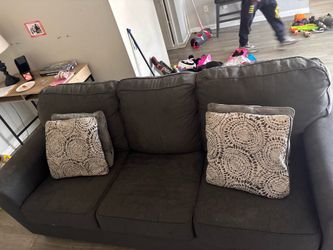 Dining table and sofa
