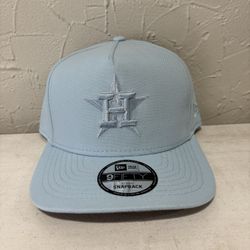 MLB New Era Houston Astros Sky Blue 9fifty A Frame SnapBack Hats 