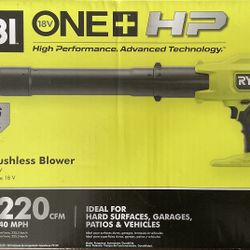ONE+ HP 18V Brushless Cordless 220 CFM 140 MPH Compact Leaf Blower 
