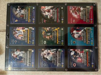 2000 Upper Deck Ovation QB Card Lot (9) Manning Favre Aikman Warner Case Framed
