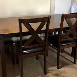 Dinner Table With Chairs And Bench