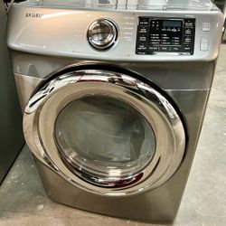 Silver Samsung Steam Dryer Machine ( Electric ) Good Condition !