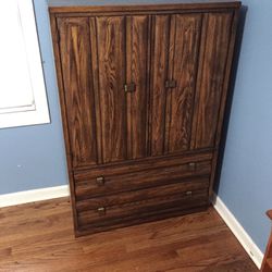 Wooden Armoire Dresser 